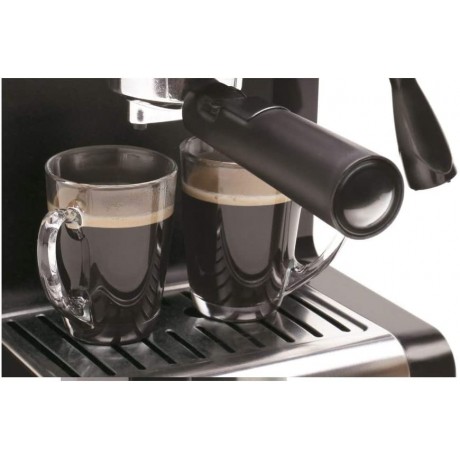 Capresso 116.04 Pump Espresso and Cappuccino Machine EC100 Black and Stainless with Coffee Bean Canister and Descaler 3 Items B081GLJGR1