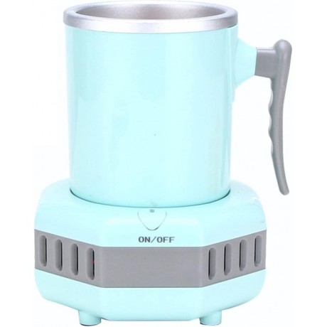 Beverage Cooler Cup,Portable Mini Electric Ice Maker Machine,Coffee Tea Drinks Mug Warmer or Cooler Desktop,Heating and Cooling Beverage Plate for Water Beer Juice Milk Coffee Cocoa US Plug B0B2VYYCJV