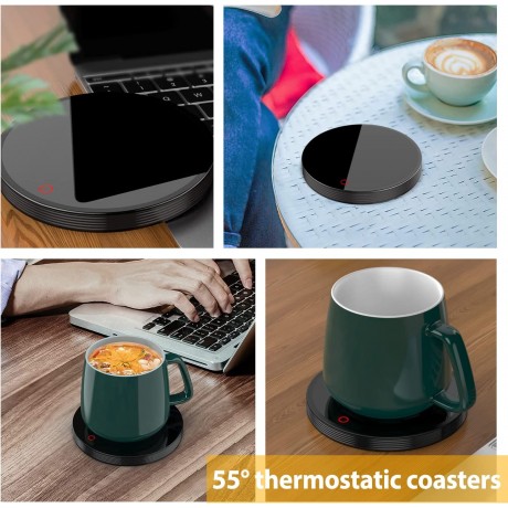 Coffee Mug Warmer for Desk Auto On Off Gravity-Induction Smart Coffee Cup Warmer for Coffee Tea Beverage Milk Cocoa Water Soup Coffee Warming Plate for Office Home Desk Use B09V46W8SF