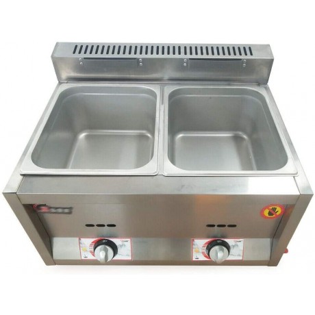 12L Gas Deep Fryer Countertop Stainless 2-Pan Food Warmer Deep Fryers for the Home Large Commercial Kitchen Frying Pan Electric Turkey Fryer for Turkey French Fries 2-Pan B09VGLLSHT
