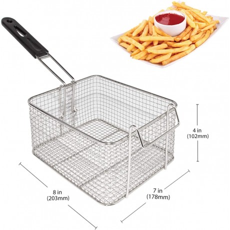 NicoPower Deep Fryer | 2-Basket Electric Fryer for Commercial Use | Stainless Steel | 12 L | 110V B09L8MC988