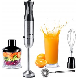 Immersion Blender Ancose 1100 Watts Copper Motor Hand Blender,12-Speed Electric Handheld Blender Food Processing Combination,5-in-1 Hand Mixer ,Handheld Blender for Shakes Smoothies Baby Food Soups & More B09WMQHN8T