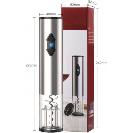 Black ABS Efficient Lightweight Electric Wine Bottle Opener AA Battery Powered Automatic Corkscrew Exquisite Operation Simple for Red Wine Champagne B09WZSNHJ8