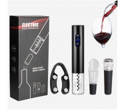 Electric Wine Bottle Opener Set Cordless Corkscrew 