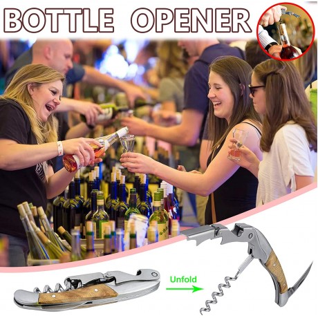Opener Wine Wine Set Lever Bottle Steel Opener Vertical Corkscrew Stainless Kitchen，Dining & Bar Champagne Opener B0B46H6FMV