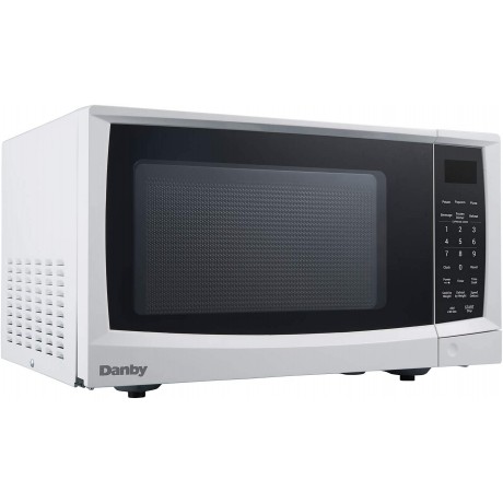 Danby DMW09A2WDB 0.9 cu. ft Oven with Push Button Door 900 Watt Counter top Microwave in White B07CGMNK8J