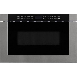 FORTÉ F2412MVD8SS 24" Microwave Drawer with 1.2 cu. ft. Capacity 10 Power Levels Kitchen Timer Defrosting Rack Touch Open Close 1000 Watt Microwave Power in Stainless Steel B09D5TVP2Y