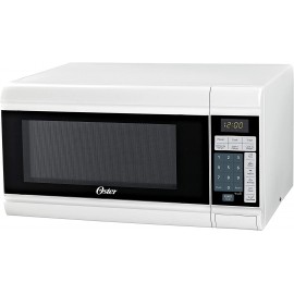 Oster OGCMT309WE-09 Compact-Size 0.9-Cu. Ft. 900W Countertop Microwave Oven White B08CXFGCS7