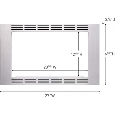 Panasonic NN-TK621SS 27-inch Trim Kit for 1.2 cu ft Microwave Ovens 1.2cft Stainless Steel B007HXGYLM