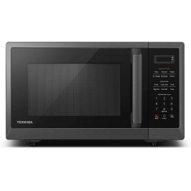 Toshiba ML2-EM09PABS Microwave Oven with 6 Auto Menus Eco Mode and Sound On Off function 0.9Cu.ft 900W Black Stainless Steel B08G4HSJCJ