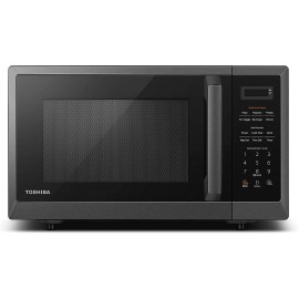 Toshiba ML2-EM09PABS Microwave Oven with Smart Sensor Position-Memory Turntable Eco Mode and Sound On Off Function 0.9Cu.ft 900W Black Stainless Steel Renewed B098KLCYQ5