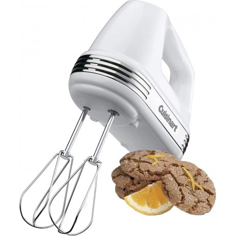 Cuisinart HM-50 Power Advantage 5-Speed Hand Mixer White Bundle with 1 YR CPS Enhanced Protection Pack B097J39W1F