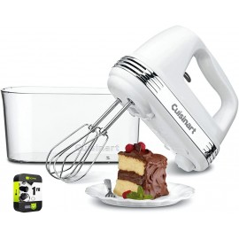 Cuisinart HM-90S Power Advantage PLUS 9-Speed Hand Mixer with Storage Case White Bundle with 1 YR CPS Enhanced Protection Pack B096YJNQ8Q