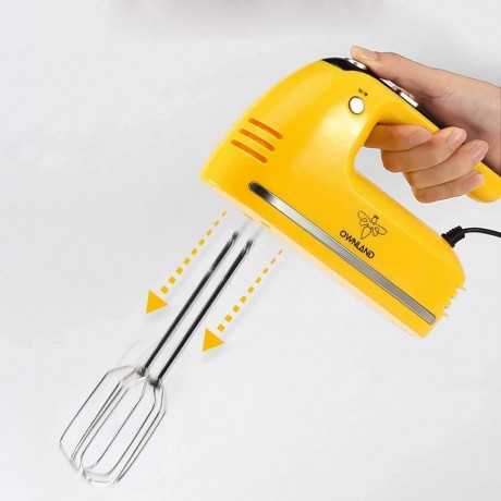 DX 200W Hand Mixer Electric Egg Beater Home Baking Includes Stainless Steel Beaters & Dough Hooks B086PNN7SF