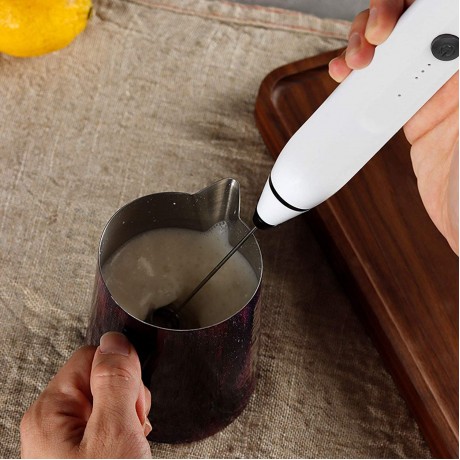 Hand Mixer Electric， Electric Egg Beater USB Power Supply Kitchen Accessory White B09WM2FJTX