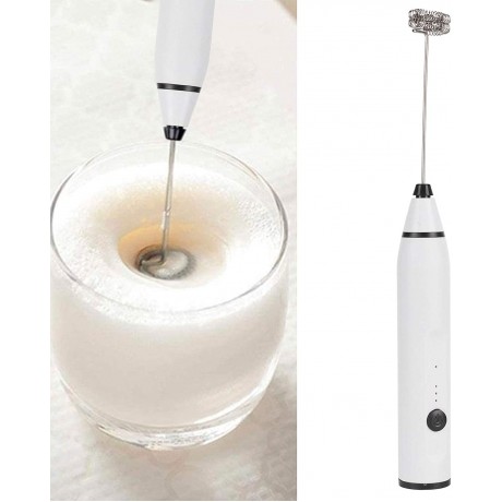 Hand Mixer Electric， Electric Egg Beater USB Power Supply Kitchen Accessory White B09WM2FJTX