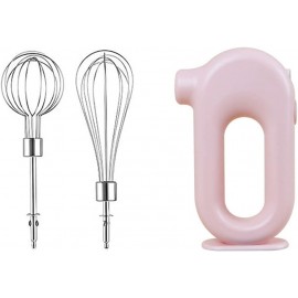 HEMOTON Hand Mixer Electric Electric Egg Whisk USB Rechargeable Hand Mixer for Cake Baking Cooking Pink B09VZ8DQF9