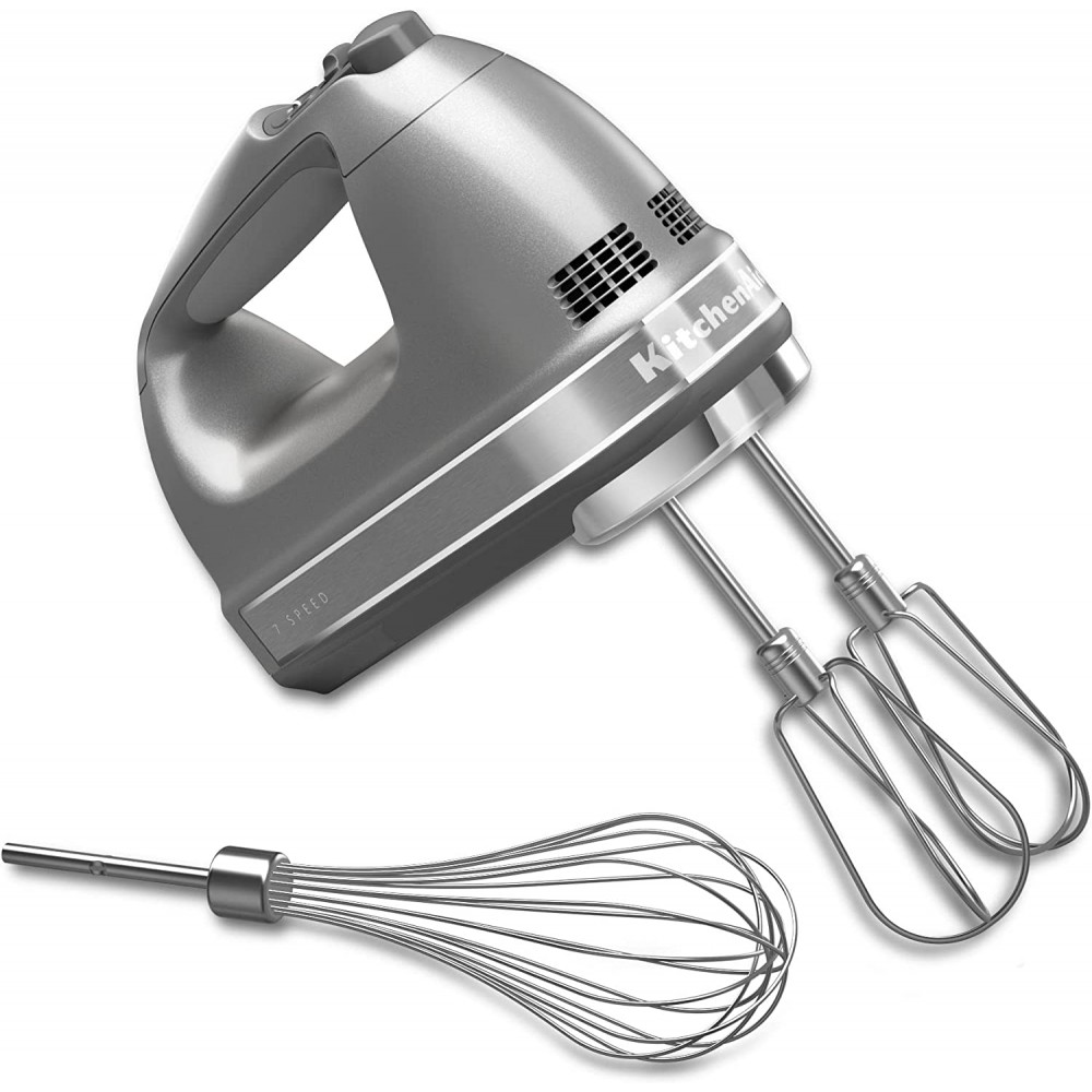 KitchenAid KHM7210CU 7-Speed Digital Hand Mixer with Turbo Beater II Accessories and Pro Whisk Contour Silver B00C0QJY40