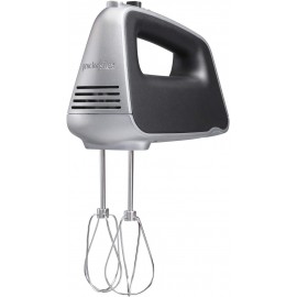Proctor Silex 5-Speed + Boost Electric Hand Mixer with Powerful 1.3 Amp DC Motor For Effortless Mixing & Consistent Speed in Thick Ingredients Slow Start Silver 62501 B08H5RVNZD