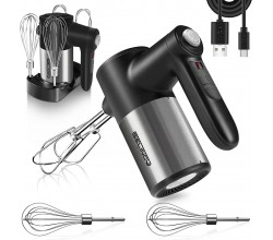 Rechargeable Cordless Hand Mixer Electric 7 Speed  