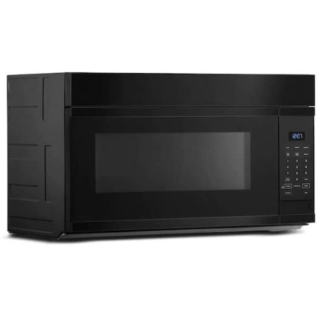 1.7-cu ft Over the Range Microwave Hood Combination Clean up turntable spills by simply putting it in the dishwasher Black B0B28QZV9H