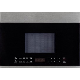 FORTÉ F2413MV5SS 1.3 cu. ft. Capacity 5 Series Over the Range Microwave Oven with 1000 Cooking Watts Ducted Venting 300 CFM 10 Power Levels in Stainless Steel B09DGPVDLT
