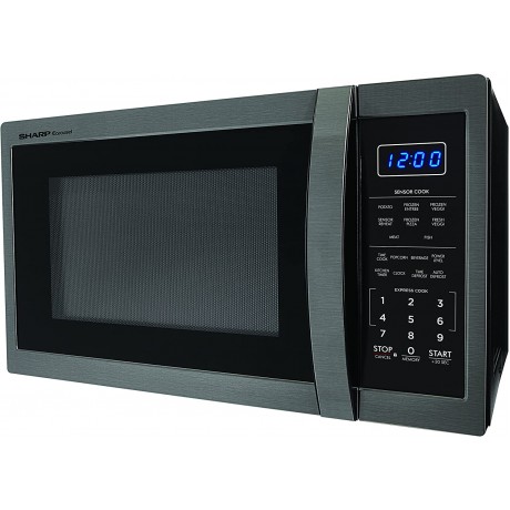 SHARP ZSMC1452CH 1,100 Watt Countertop Microwave Oven 1.4 Cubic Foot Black Stainless Steel B01NAQ9ZHG