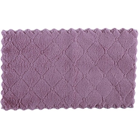Hsakess Kitchen Cloth Dish Towel Double-Sided Absorbent Coral Velvet Dishtowels Absorbent Microfiber Cleaning Cloth Towels Nonstick Oil Washable Fast Drying,Purple Grey B09BQXD5S5
