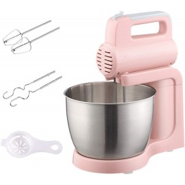 Xu-table Electric Stand Cake Mixer 5-Speeds 180W 3L Bowl Professional Food Blender Electric Egg Whisk for Baking Bread Desserts Color : Pink B08L5XFRPM