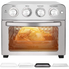 Schloß Air Fryer 24Qt Toaster Oven Multifunctional Convection Airfryer Rotisserie & Dehydrator 7 Presets Fry Roast Broil Bake Dehydrate Reheat Cooking Accessories Included 1700W B087CCS55H