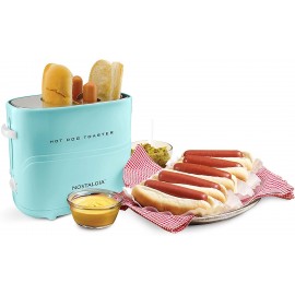 Nostalgia Pop Up Hot Dog Toaster 2 Dog & Bun Aqua B0812CQ125