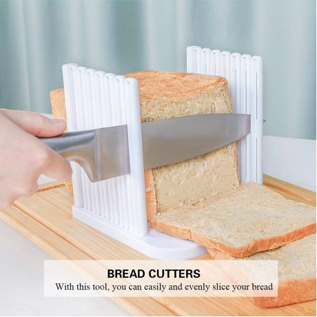 AUNMAS White Eco-Friendly Bread Slicing Tool Bread Cutter -40~90 for Bakery Home Kitchen B097Q3YB5H