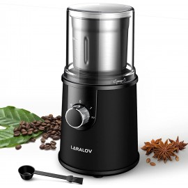 Automatic Coffee Grinder Ultra Fast Grinding Electric Spice Grinder for Herb Nut Grain and Bean with Removable Stainless Steel Bowl 4 Sharp Blades 2.8oz 80g Black B09CDHPNFK
