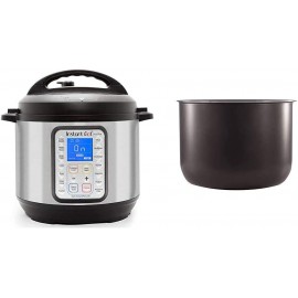Instant Pot Duo Plus 9-in-1 Electric Pressure Cooker Sterilizer Slow Cooker Rice Cooker Steamer 8 Quart 15 One-Touch Programs & Ceramic Non Stick Interior Coated Inner Cooking Pot 8 Quart B08CF8GMDQ