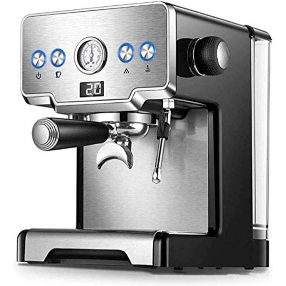 Coffee Machine,15 Cup Coffee Makers,15 Bar Italian Stainless Steel Semi-Automatic Coffee Maker,Cappuccino Milk Bubble Maker Espresso Coffee Machine for Home B08CHGTQZ6