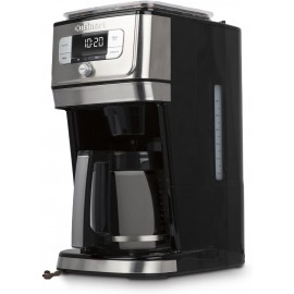 CUISINART DGB-800C Cuisinart Fully Automatic 12-Cup Burr Grind & BrewTM Coffeemaker Black Silver 1 Count Silver B07BK5HYBR