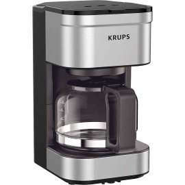 KRUPS KM202850 Simply Brew Compact Filter Drip Coffee Maker 5-Cup Silver Renewed B08111P791