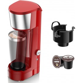 Single Serve Coffee Maker Coffee Brewer Compatible with K-Cup Single Cup Capsule Single Cup Coffee Makers Brewer with 6 to 14oz Reservoir Mini Size KCM010A B09JSNPBFW