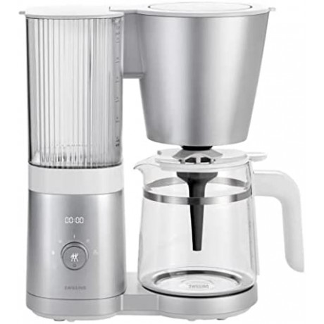 ZWILLING Enfinigy Glass Drip Coffee Maker 12 Cup Silver B099GSRWHR