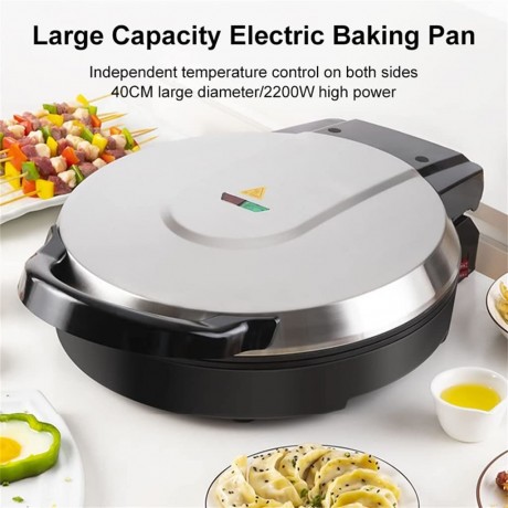 DSGYU Household Electric Baking Pan Double-Sided Heating Large-Caliber Pancake High-Power Machine Color : As Shown Size : One Size B09RJ8QXCT