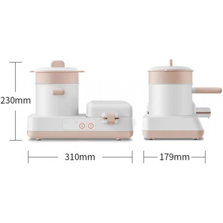 KYC Light Sandwich Breakfast Machine Small Multifunction Machine for Cooking and Toasting The Heating for Toast Four in one Multifunction Artifact for Small B08F7WBQ14