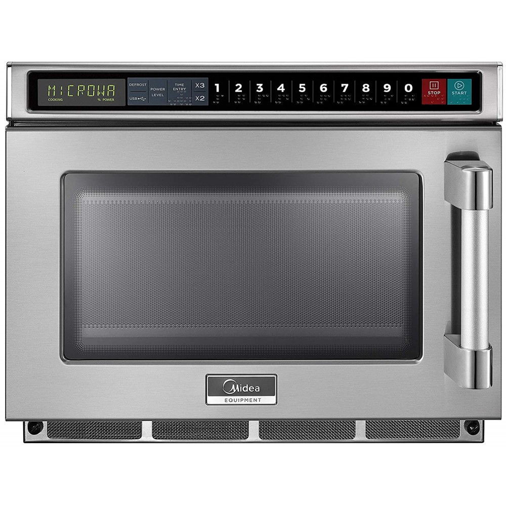 Midea Equipment 1200 Watt Scanning Commercial Microwave Oven 1200W Stainless Steel 1217G1S B08FRRNRWQ