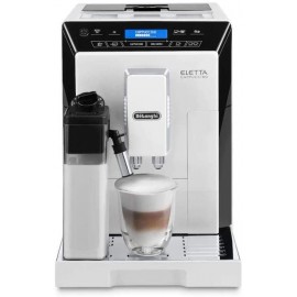 DeLonghi ECAM44660 Eletta Fully Automatic Espresso Cappuccino and Coffee Machine with One Touch LatteCrema System and Milk Drinks Menu White ECAM44660B B07VQ927DR