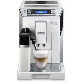 Delonghi super-automatic espresso coffee machine with an adjustable silent ceramic grinder double boiler milk frother for brewing espresso cappuccino latte & macchiato Eletta ECAM 45760 B01KXV4WV8