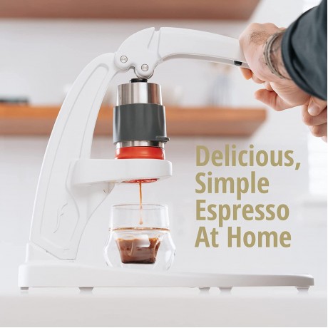 The NEO by Flair Espresso An all manual lever espresso maker for the home no pods and no plugs White B08FKCV3WT
