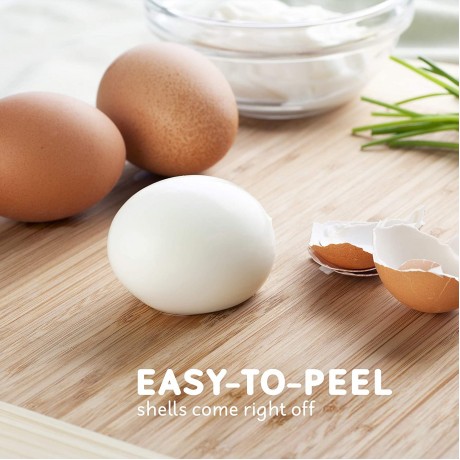 Elite Gourmet EGC-007B Rapid Egg Cooker 7 Easy-To-Peel Hard Medium Soft Boiled Eggs Poacher Omelet Maker Auto Shut-Off Alarm 16-Recipe Booklet BPA-Free Black B01EX7RQJI