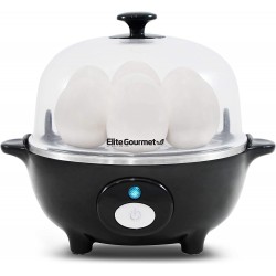 Elite Gourmet EGC-007B Rapid Egg Cooker 7 Easy-To-..