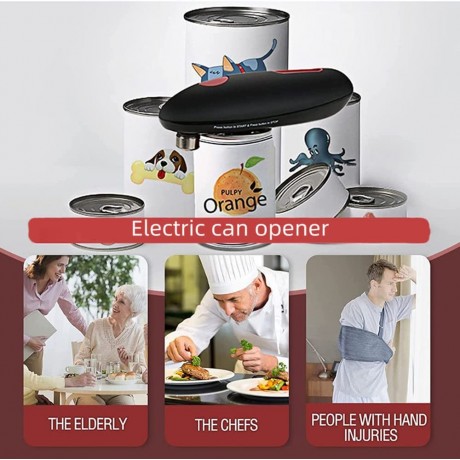 trbvkzu Electric Can Opener This is an Automatic Can Opener with Smooth Edges Can Opener Electric Suitable for The Elderly and Women and Children B0B5PF137W