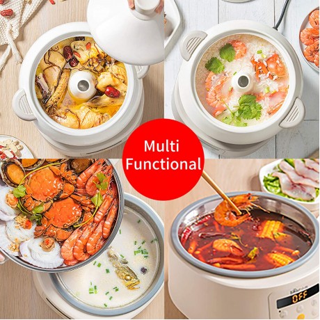 Bear Multi-function Electric Steam Cooker Yunnan Steam Chicken Soup Steamer Ceramics DQG-A30C1 New Natural Ceramics Cooking Method 3L B0875YFBH8