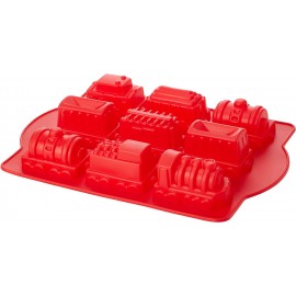 Premier Housewares 9 Train Cake Mould Tray Red B006B65JT4